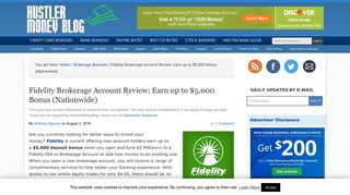 Fidelity Brokerage Account Review: Earn up to $5,000 Bonus ...