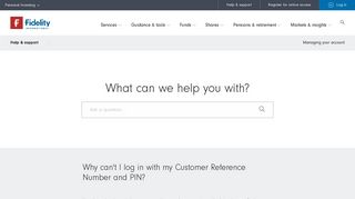 Why can't I log in with my Customer Reference Number and PIN ...