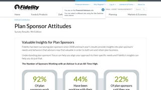 Plan Sponsor Attitudes - Fidelity Institutional Asset Management