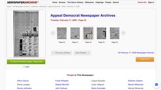 Appeal Democrat Newspaper Archives, Feb 17, 2009, p. 22