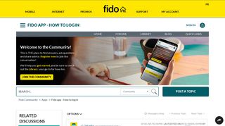 Solved: Fido app - How to log in - Fido