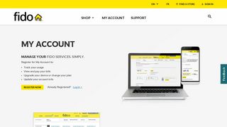 My Account | Log in to manage your Fido account | Fido
