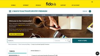 2 ways to activate Spotify Premium - Fido