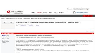 WIRELESSWAVE - Security matter: ssp.fido.ca (Potential [for ...