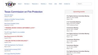 TCFP Texas Commission on Fire Protection