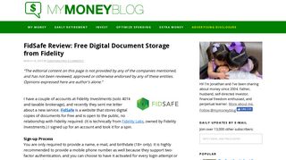 FidSafe Review: Free Digital Document Storage from Fidelity — My ...