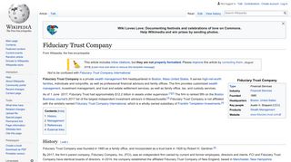 Fiduciary Trust Company - Wikipedia