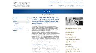 Trust | Wintrust Wealth Management
