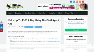 Make Up To $100 A Day Using The Field Agent App - Frugal For Less