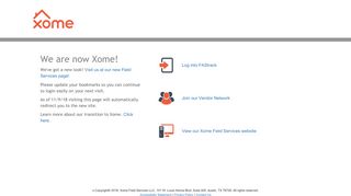 Field Services Has Moved - Xome Solutions