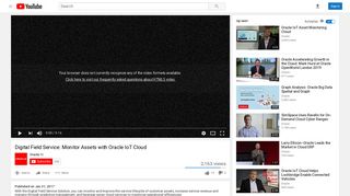 Digital Field Service: Monitor Assets with Oracle IoT Cloud - YouTube