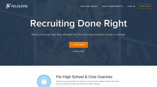 FieldLevel - Connecting Coaches and Helping Athletes Get Recruited