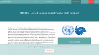 Jobs at UN-DFS - United Nations Department of Field Support