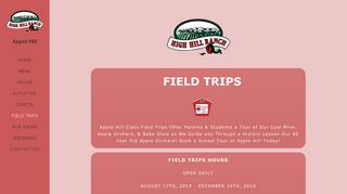 Sign Up For A School Field Trip - High Hill Ranch
