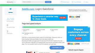 Access fieldfx.com. Login | Salesforce
