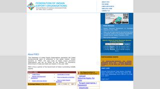 FIEO: Login for Online Information On Indian Exporter, Indian ...