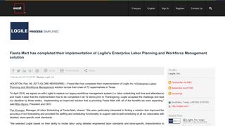 Fiesta Mart has completed their implementation of Logile's Enterprise ...
