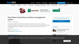 Fiesta Mart streamlines workforce management system | SmartBrief