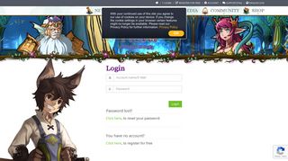 Login - Fiesta Online - 3D Anime MMORPG - Gamigo