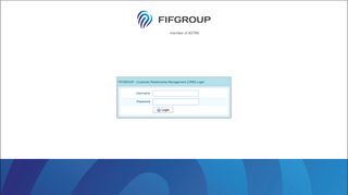FIFGROUP - Customer Relationship Management (CRM) Login
