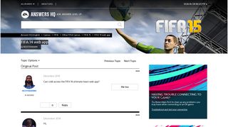 FIFA 14 web app - Answer HQ