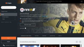 FIFA 17 for PC | Origin