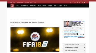 FIFA 18 Login Verification, Security Question and Banned Accounts