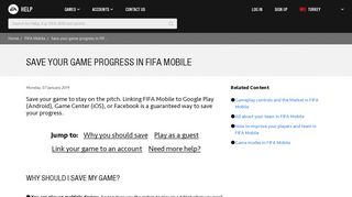 FIFA Mobile - Save your game progress in FIFA Mobile - EA Help