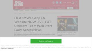 FIFA 19 Web App EA Website NOW LIVE: FUT Ultimate Team Web ...
