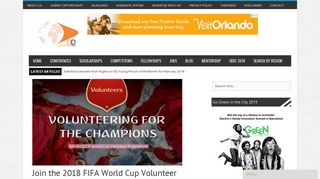 Join the 2018 FIFA World Cup Volunteer Programme! | Opportunity Desk