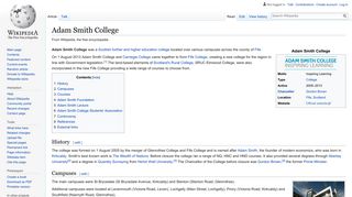 Adam Smith College - Wikipedia