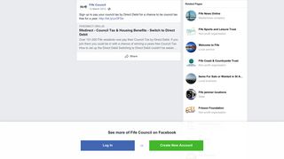 Fife Council - Sign up to pay your council tax by Direct... | Facebook