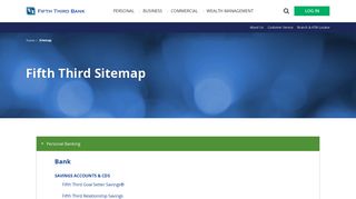 Sitemap | Fifth Third Bank