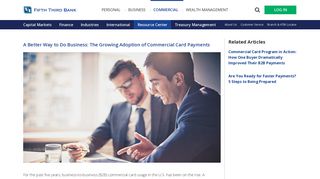 The Adoption of Commercial Card Payments | Fifth Third Bank