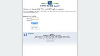 the new Fifth Third Bank HSA Employer website.