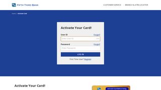 Activate Card | Fifth Third Bank