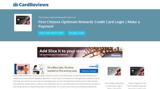 First Citizens Optimum Rewards Credit Card Login | Make a Payment