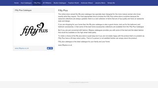 Fifty Plus Catalogue - New Customers and My Account - Catalogue ...