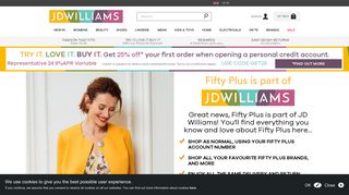 JD Williams – Fifty Plus in association with JD Williams