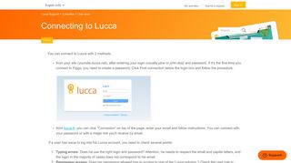 Connecting to Lucca – Lucca Support