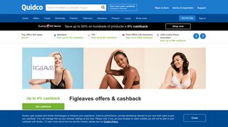 Figleaves Cashback, Voucher Codes & Discount Codes | Quidco