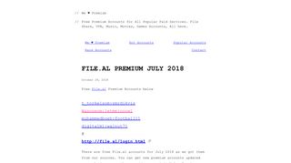 File.al Premium July 2018 – We Premium