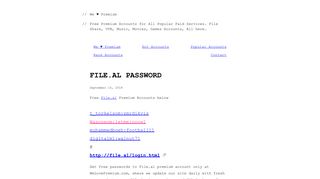 File.al Password – We Premium
