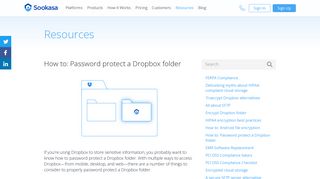 How to: Password protect a Dropbox folder - Sookasa