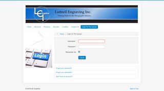 LEI Graphics - Login for File Upload
