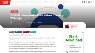 File2HD: Download MP3s & Videos from Any Webpage - MakeUseOf