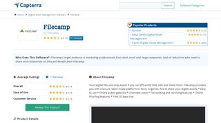 Filecamp Reviews and Pricing - 2019 - Capterra