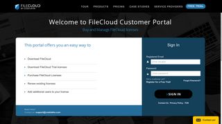 FileCloud License Portal