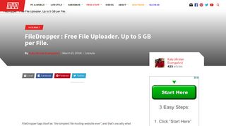 FileDropper : Free File Uploader. Up to 5 GB per File. - MakeUseOf
