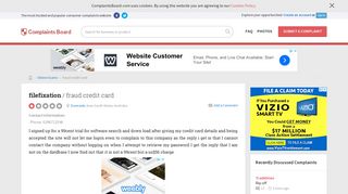 filefixation - Fraud credit card, Review 332917 | Complaints Board